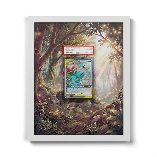 SM167 Celebi & Florizarre GX - Extended Artwork Framed Pokemon Card Display