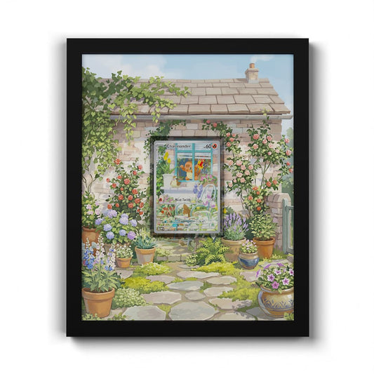 044 Salamèche - Extended Artwork Framed Pokemon Card Display