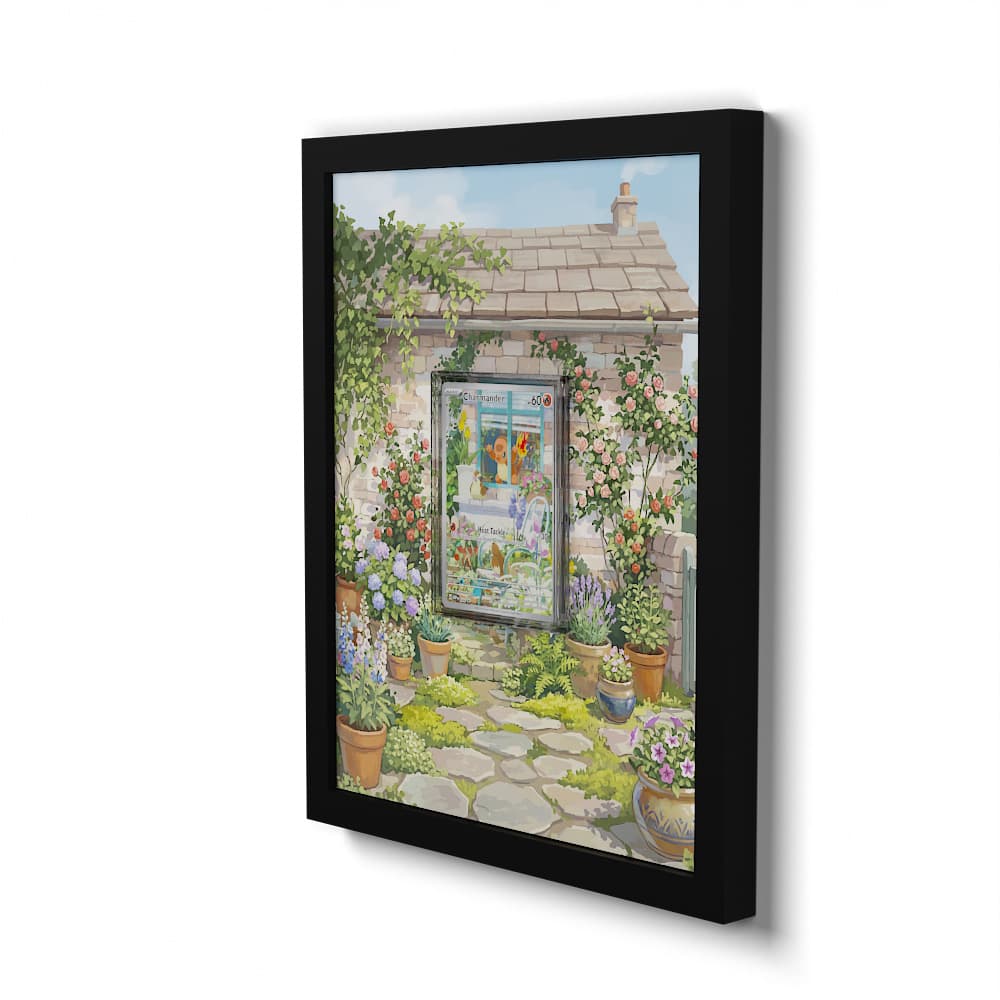 044 Salamèche - Extended Artwork Framed Pokemon Card Display