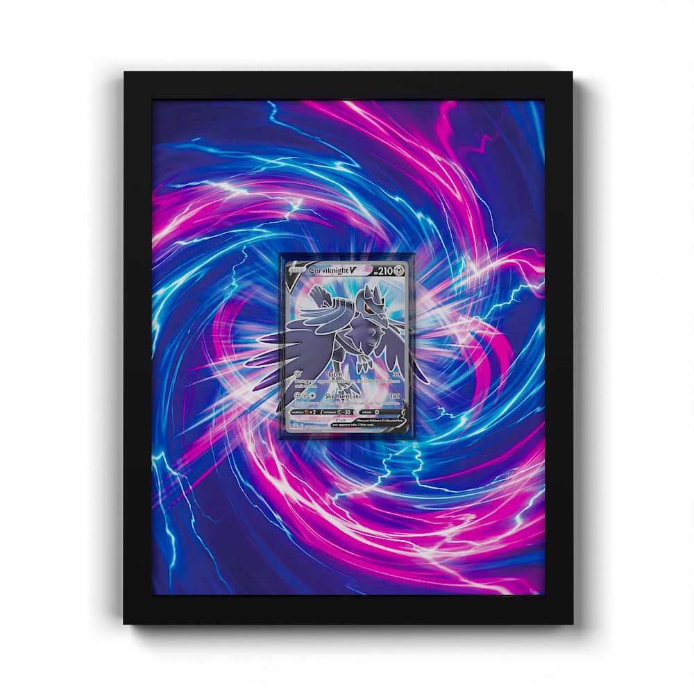 156/163 Corvaillus V - Extended Artwork Framed Pokemon Card Display