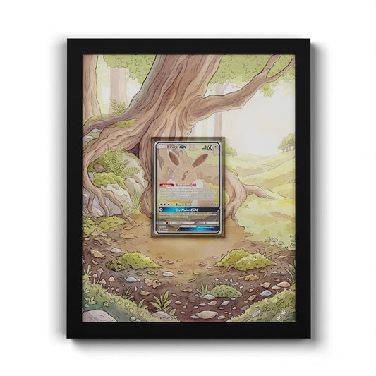 SM233 Évoli GX - Extended Artwork Framed Pokemon Card Display