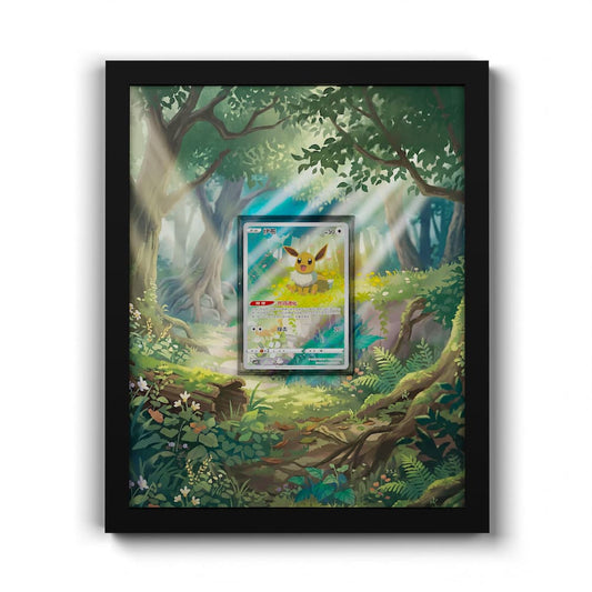 01 Évoli - Extended Artwork Framed Pokemon Card Display