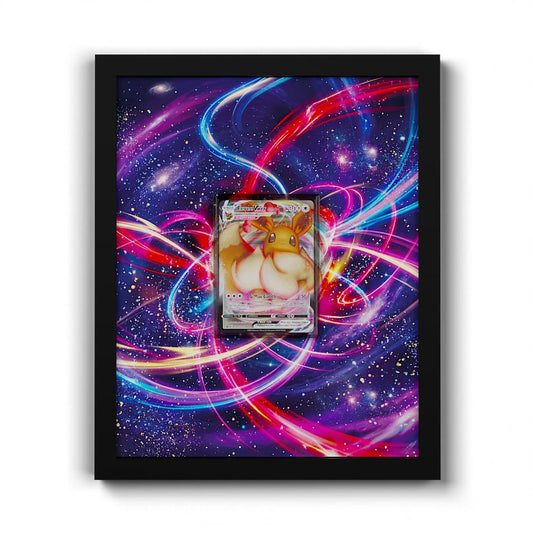 SWSH087 Évoli VMAX - Extended Artwork Framed Pokemon Card Display
