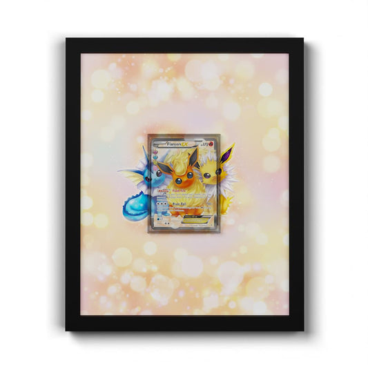 RC28 Pyroli EX - Extended Artwork Framed Pokemon Card Display