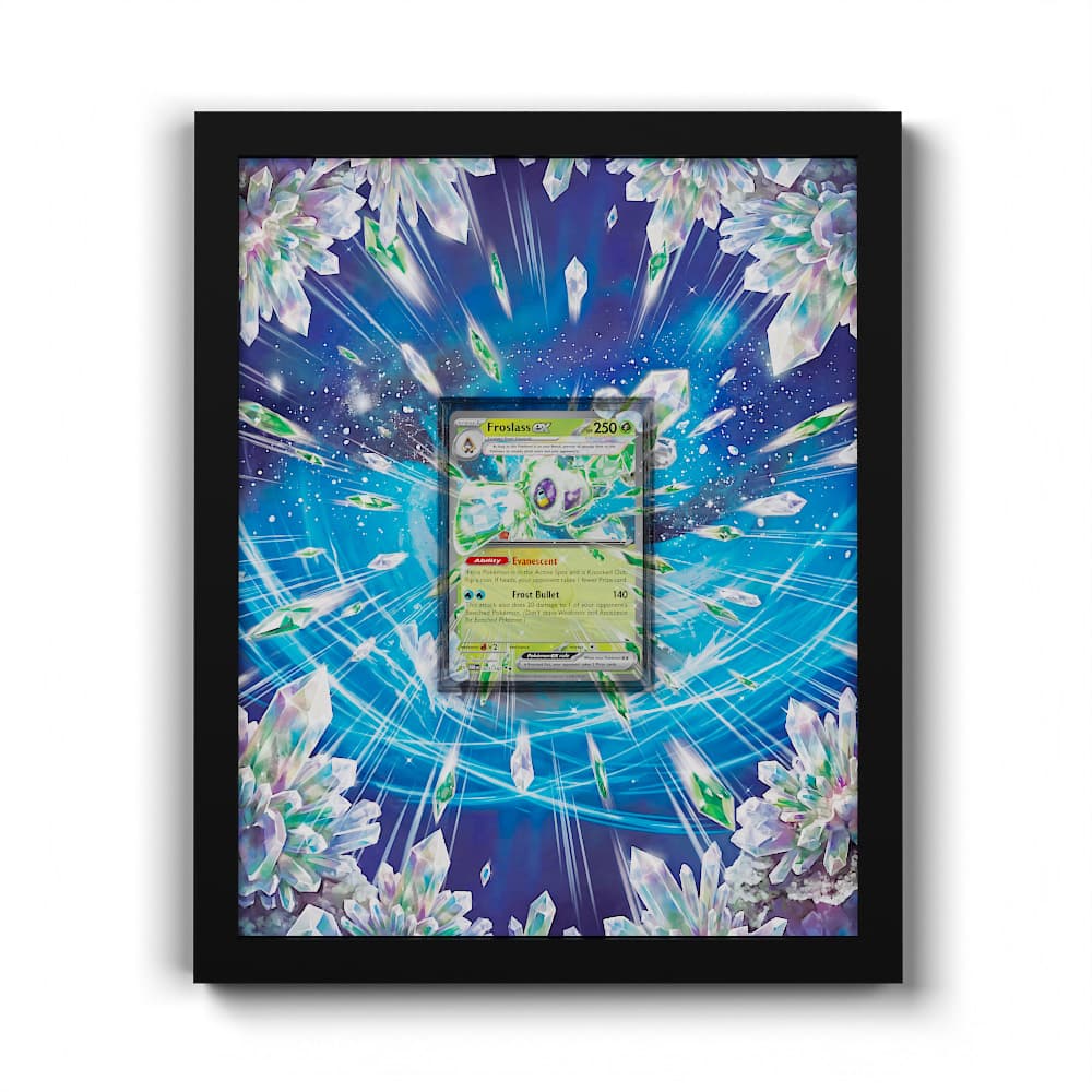 003/182 Momartik EX - Extended Artwork Framed Pokemon Card Display