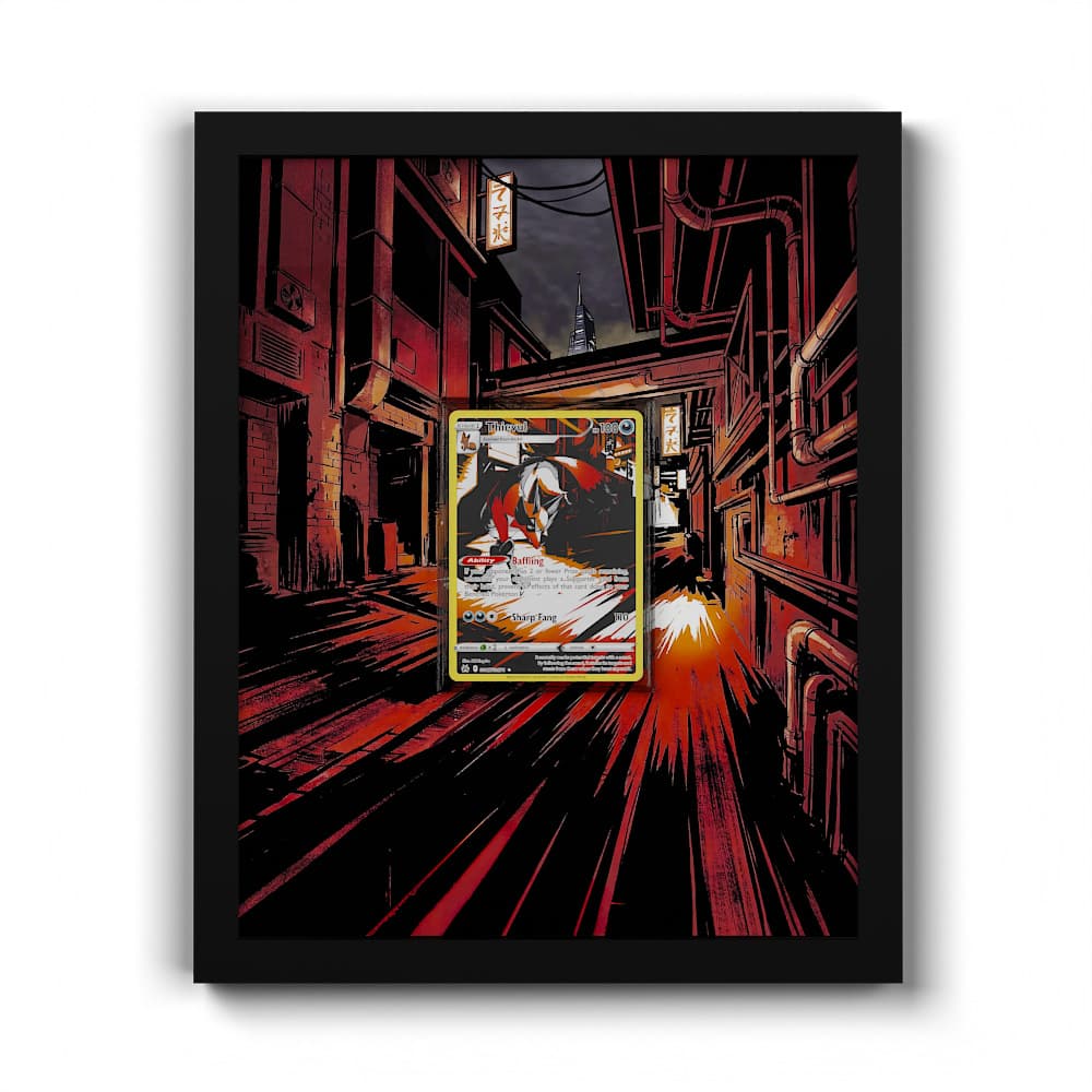 GG17 Roublenard - Extended Artwork Framed Pokemon Card Display