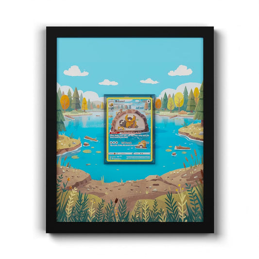 GG25 Castorno - Extended Artwork Framed Pokemon Card Display