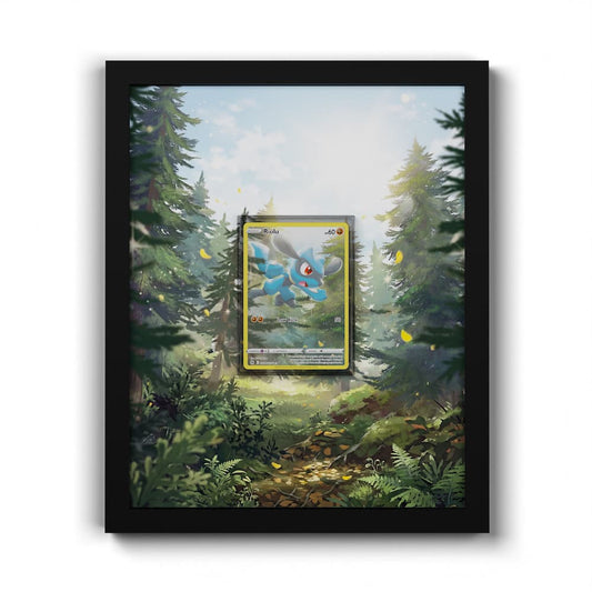 GG26 Riolu - Extended Artwork Framed Pokemon Card Display
