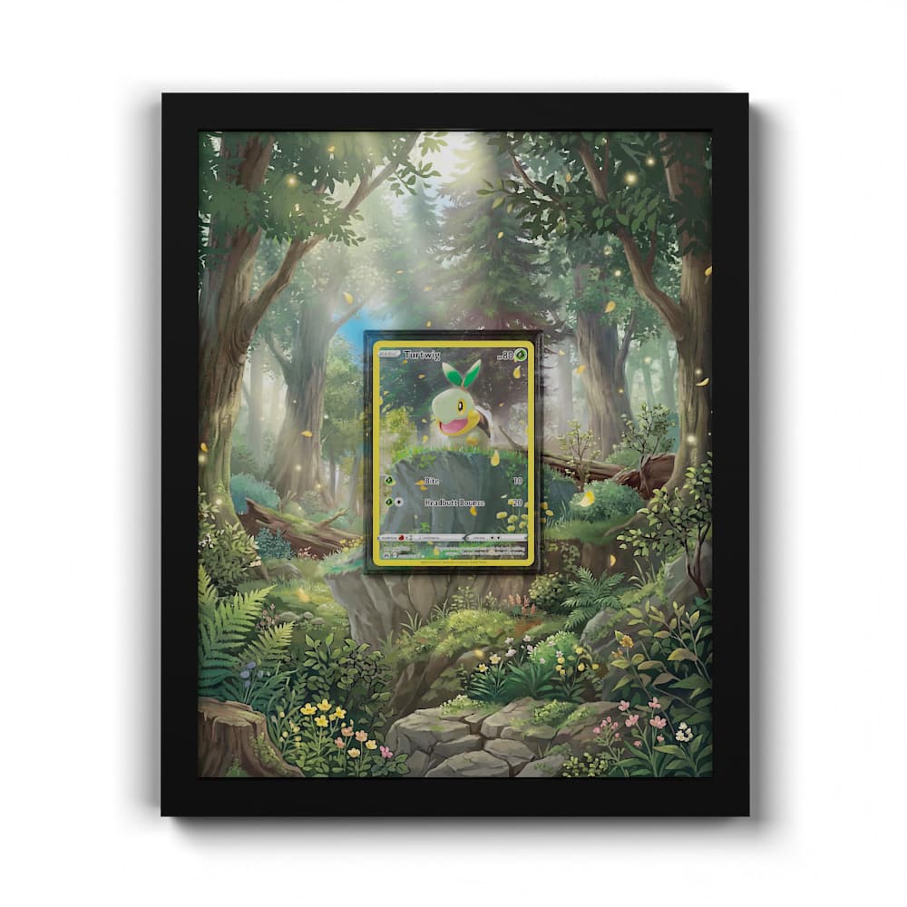 GG31 Tortipouss - Extended Artwork Framed Pokemon Card Display