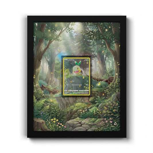 GG31 Tortipouss - Extended Artwork Framed Pokemon Card Display