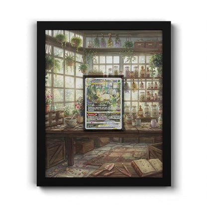GG35 Phyllali VSTAR - Extended Artwork Framed Pokemon Card Display