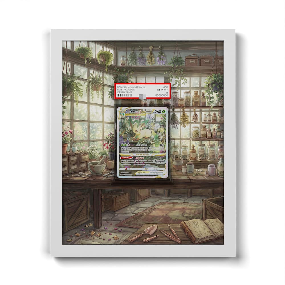 GG35 Phyllali VSTAR - Extended Artwork Framed Pokemon Card Display