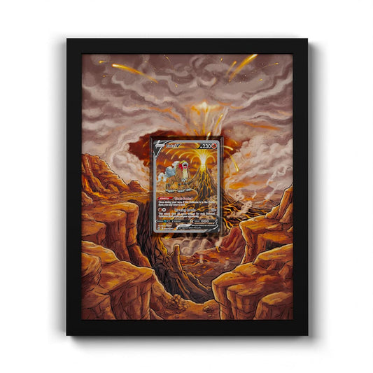 GG36 Entei V - Extended Artwork Framed Pokemon Card Display