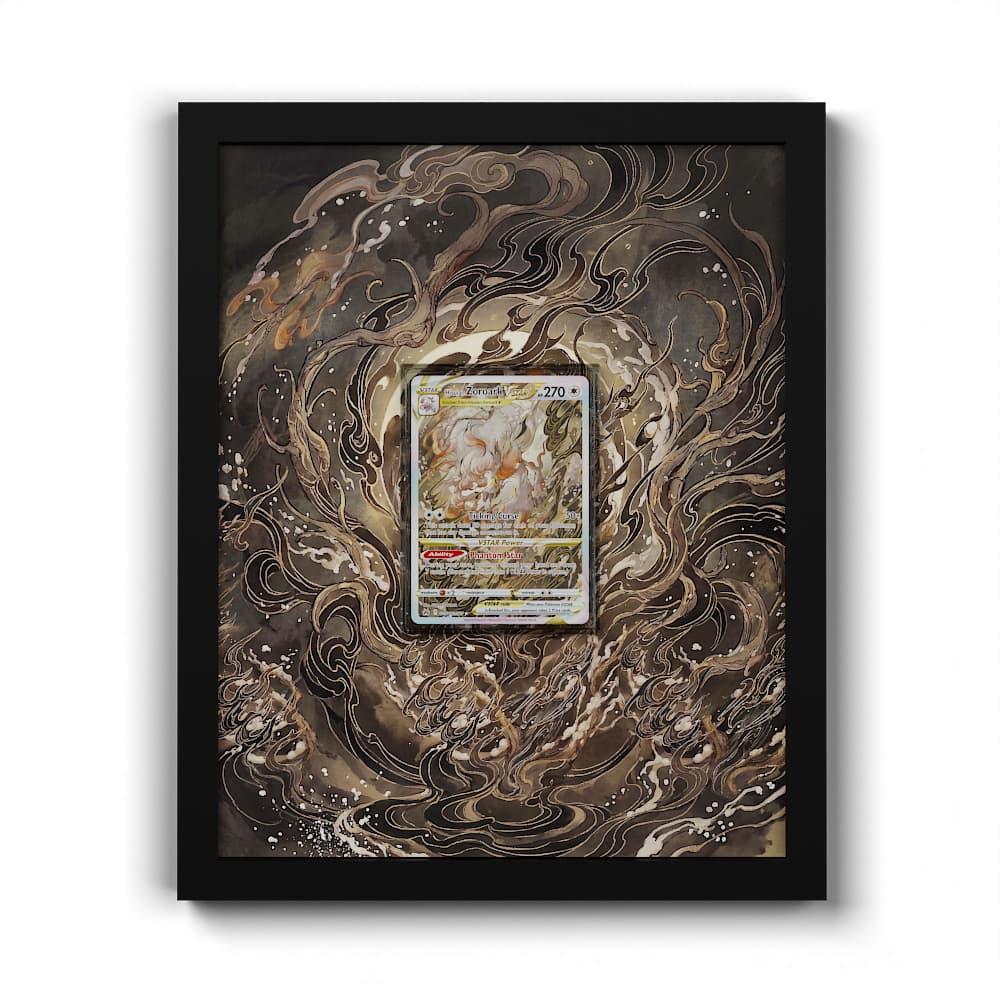 GG56 Zoroark de Hisui VSTAR - Extended Artwork Framed Pokemon Card Display