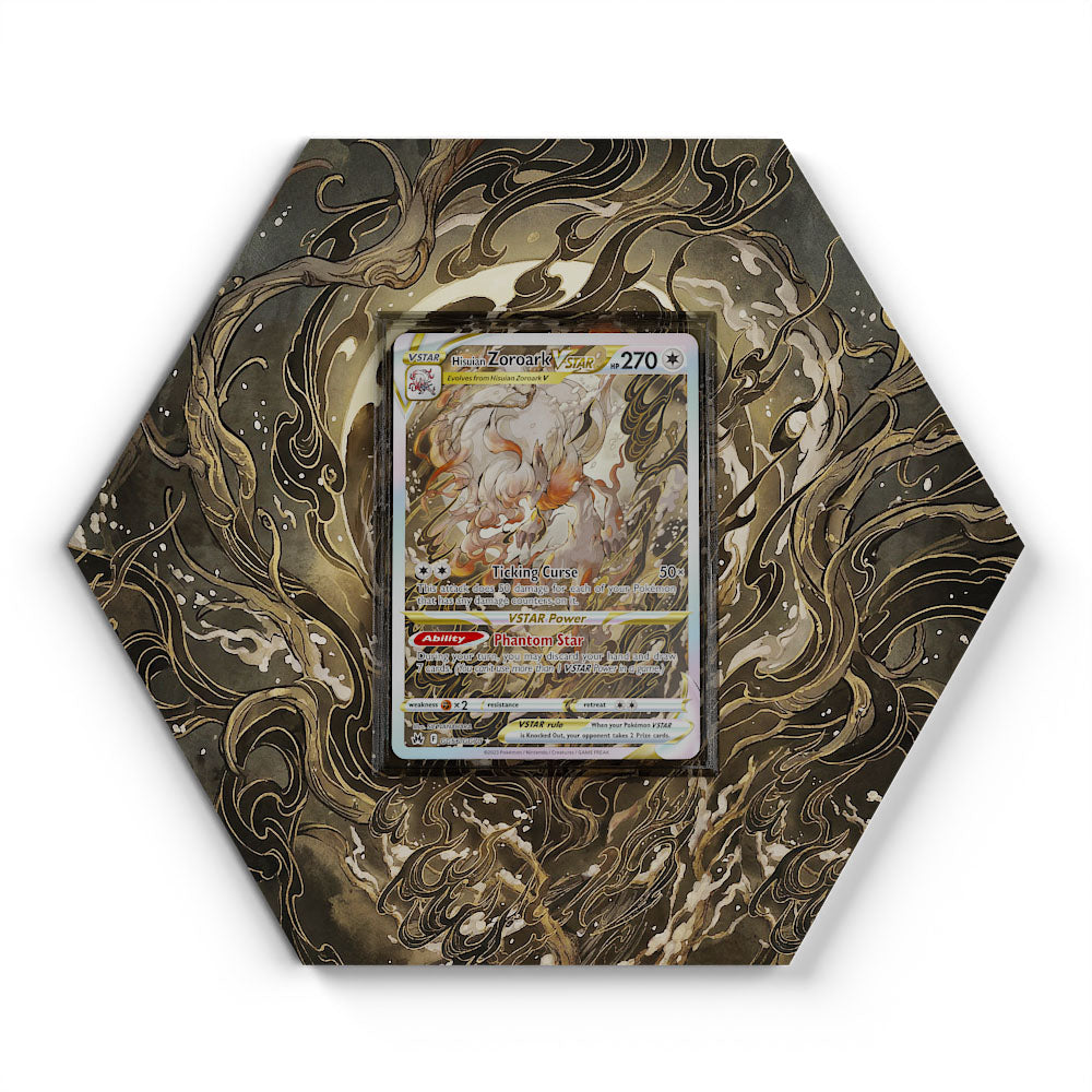 GG56/GG70 Zoroark de Hisui VSTAR - Extended Artwork Pokemon Card Display