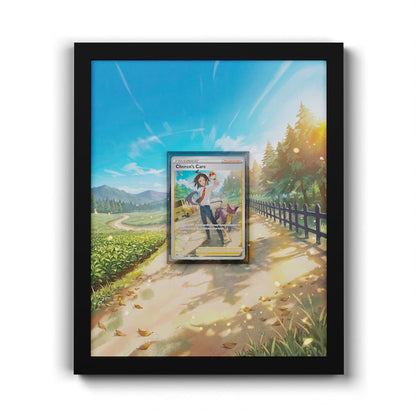 GG58 Attention de Tcheren - Extended Artwork Framed Pokemon Card Display
