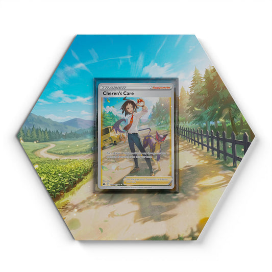 GG58/GG70 Attention de Tcheren - Extended Artwork Pokemon Card Display
