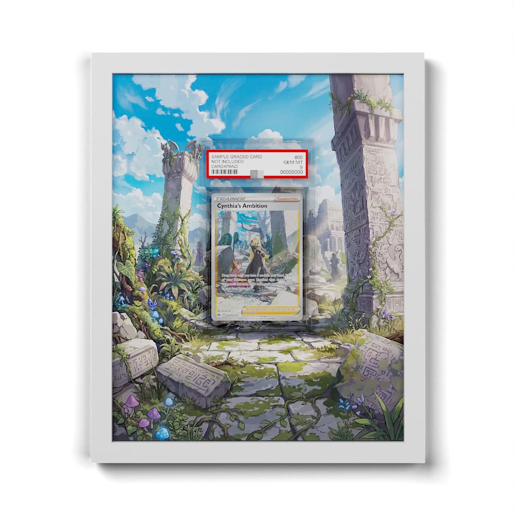 GG60 Ambition de Cynthia - Extended Artwork Framed Pokemon Card Display