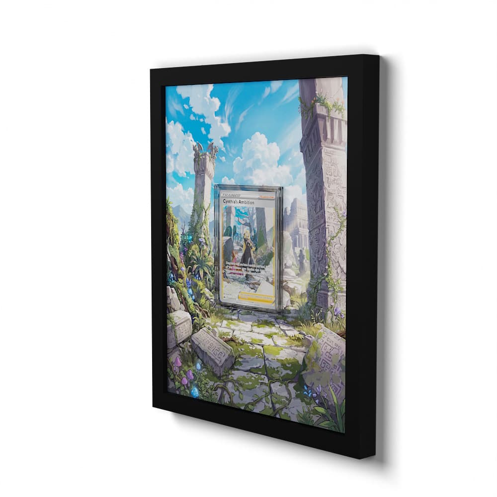 GG60 Ambition de Cynthia - Extended Artwork Framed Pokemon Card Display