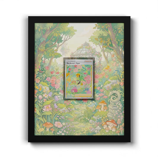 GG61 Énergie de Gardénia - Extended Artwork Framed Pokemon Card Display