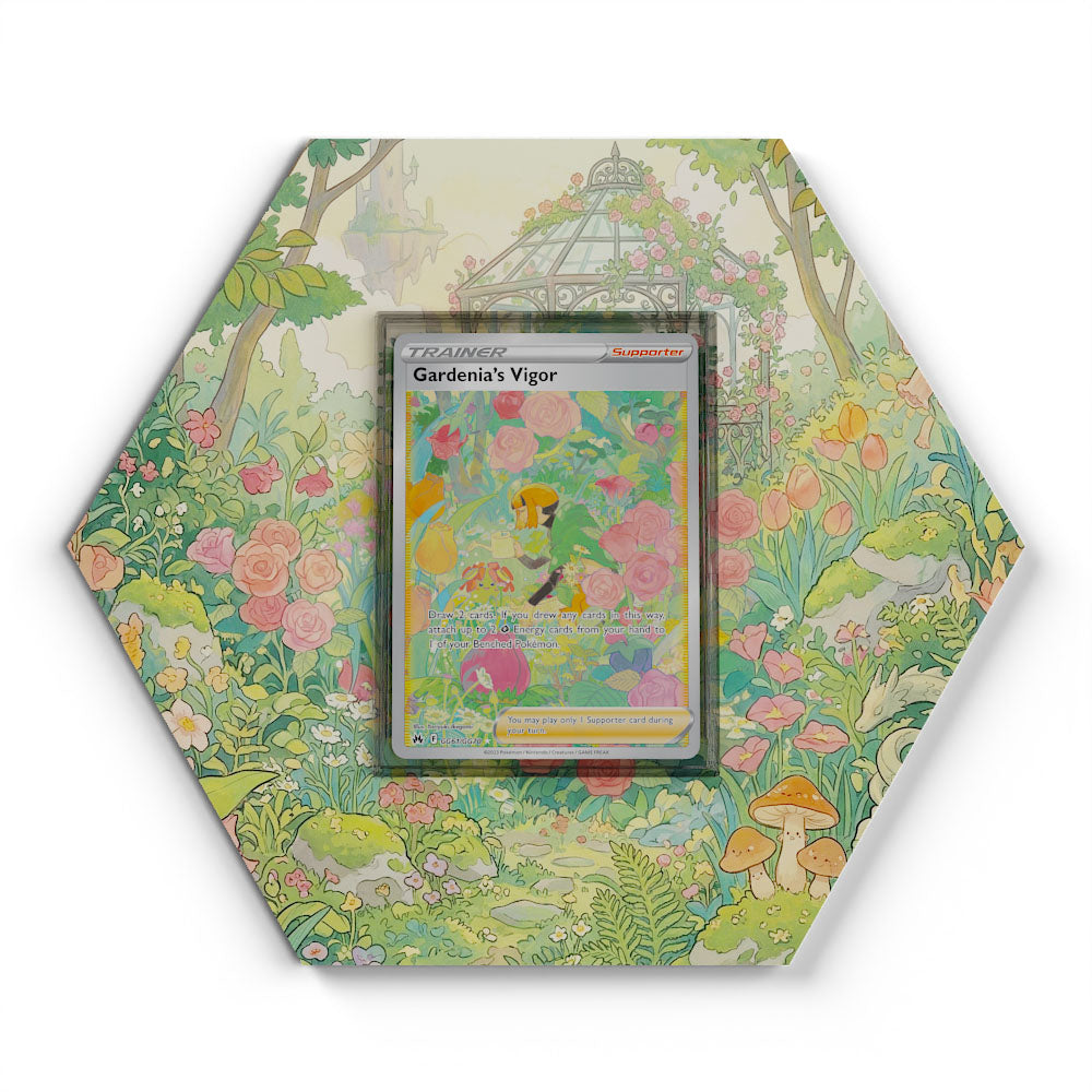 GG61/GG70 Énergie de Gardénia - Extended Artwork Pokemon Card Display