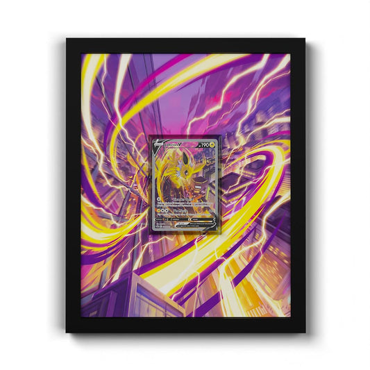 SWSH183 Voltali - Extended Artwork Framed Pokemon Card Display