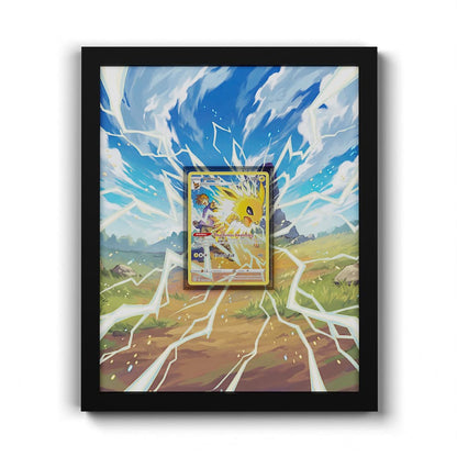 TG04 Voltali - Extended Artwork Framed Pokemon Card Display