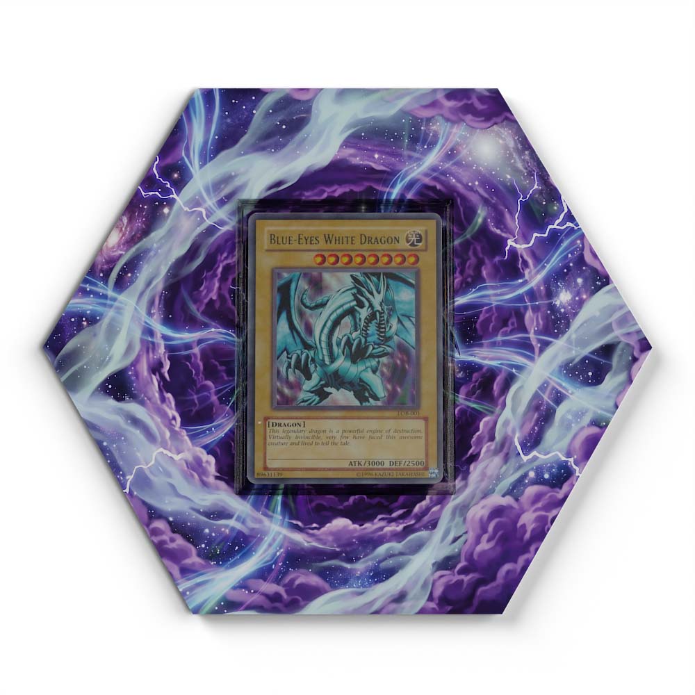 LOB-001 Blue-Eyes White Dragon - Extended Artwork Yu-Gi-Oh Card Display