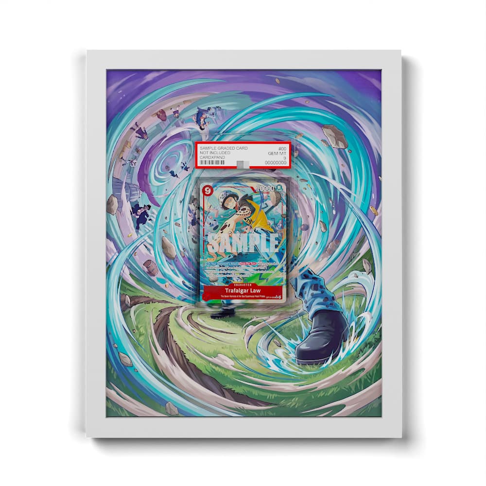 OP14-009 Law AA - Extended Artwork Framed One Piece Card Display