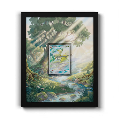 07 Phyllali - Extended Artwork Framed Pokemon Card Display