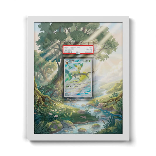 07 Phyllali - Extended Artwork Framed Pokemon Card Display