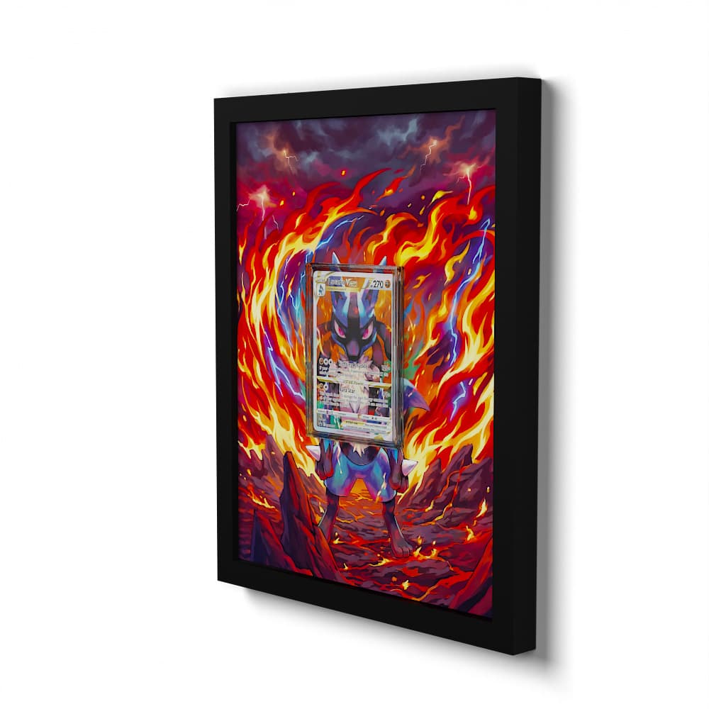 SWSH291 Lucario VSTAR - Extended Artwork Framed Pokemon Card Display