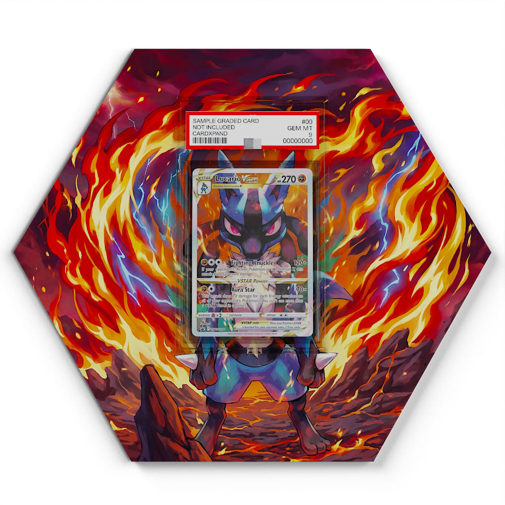 291 Lucario VSTAR - Extended Artwork Pokemon Card Display
