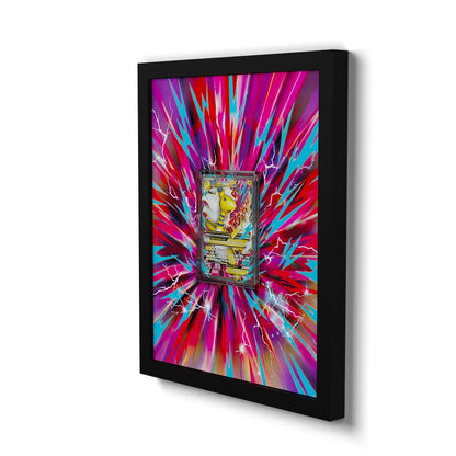 088/098 Méga-Pharamp EX - Extended Artwork Framed Pokemon Card Display
