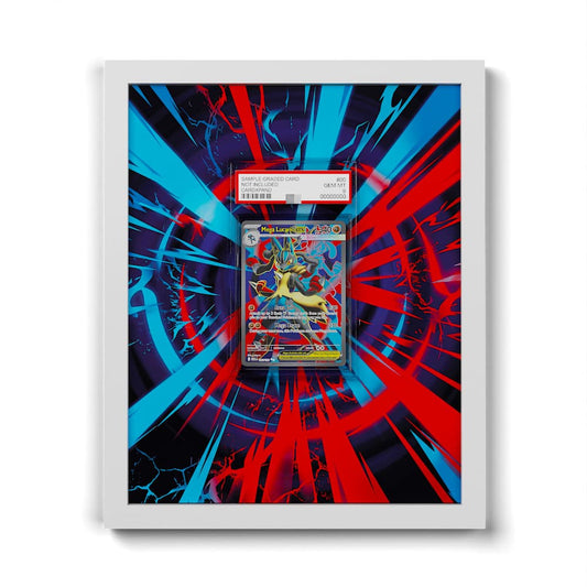 160 Méga-Lucario EX - Extended Artwork Framed Pokemon Card Display