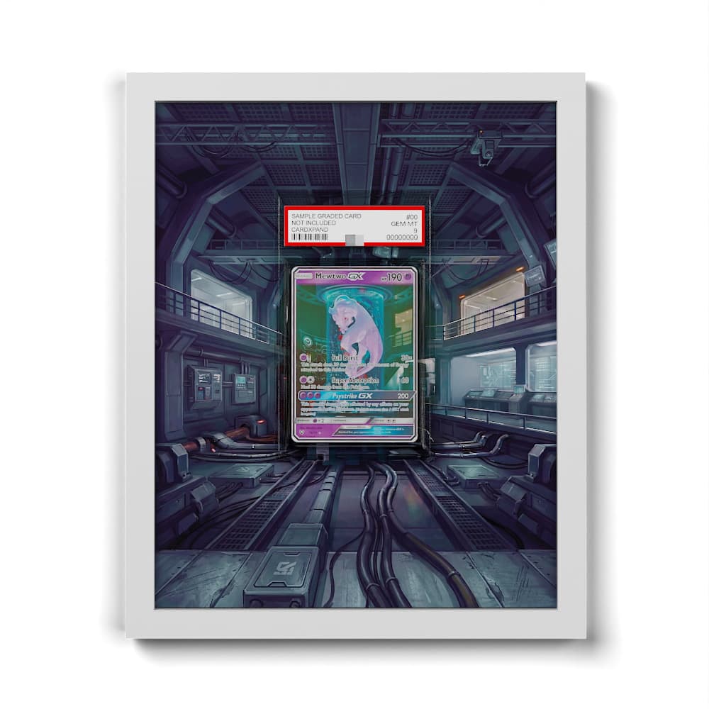 78/73 Mewtwo GX - Extended Artwork Framed Pokemon Card Display
