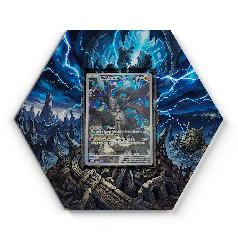 031 Zekrom de N - Extended Artwork Pokemon Card Display