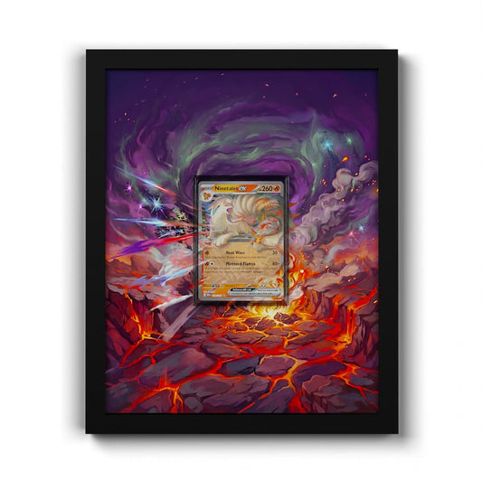 038/165 Feunard EX - Extended Artwork Framed Pokemon Card Display