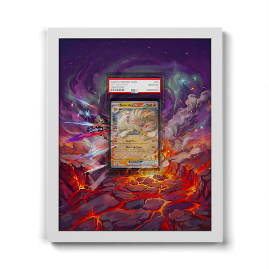 038/165 Feunard EX - Extended Artwork Framed Pokemon Card Display