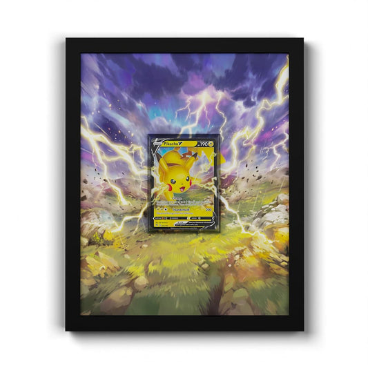 043/185 Pikachu V - Extended Artwork Framed Pokemon Card Display
