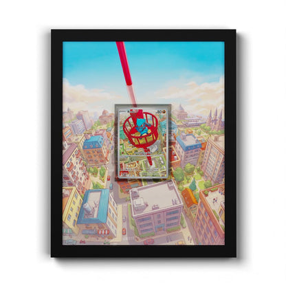 010 Riolu - Extended Artwork Framed Pokemon Card Display