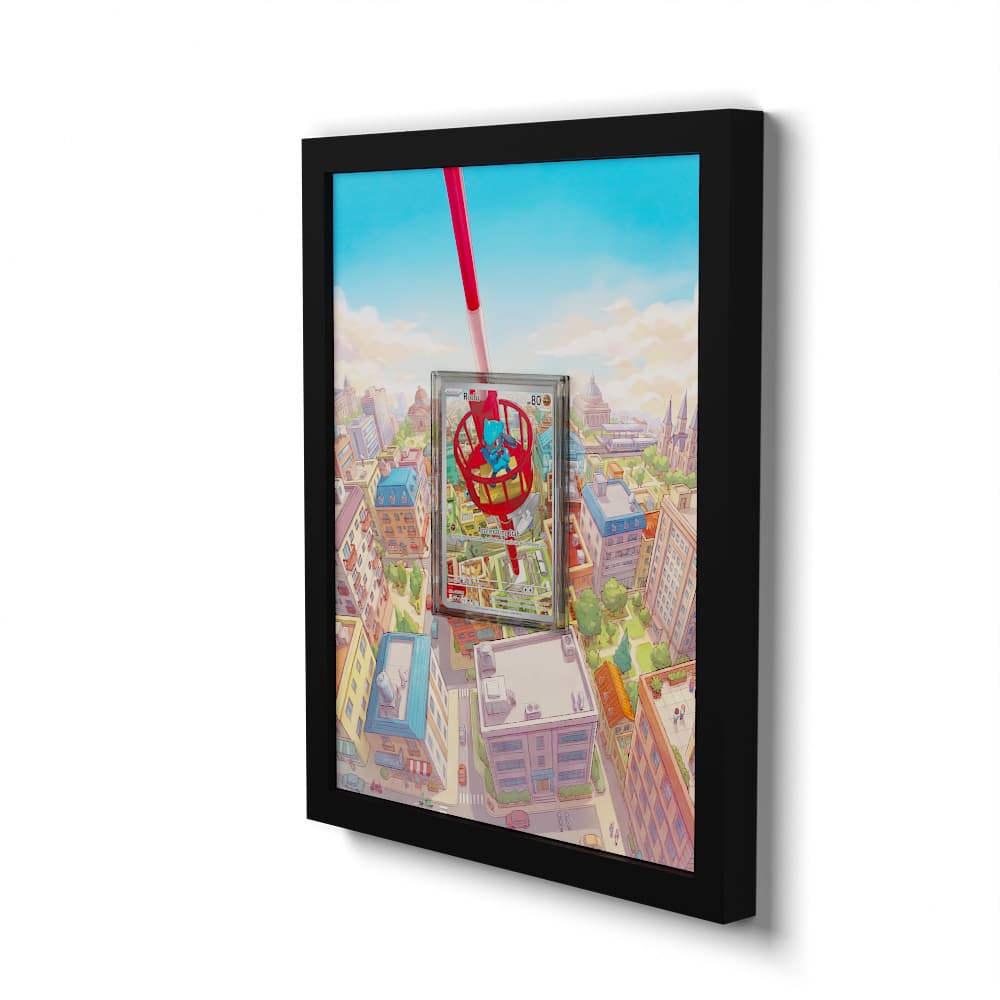 010 Riolu - Extended Artwork Framed Pokemon Card Display