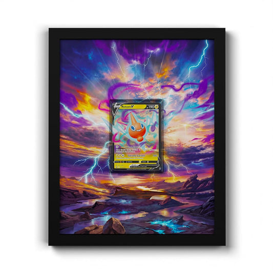 SWSH257 Motisma - Extended Artwork Framed Pokemon Card Display