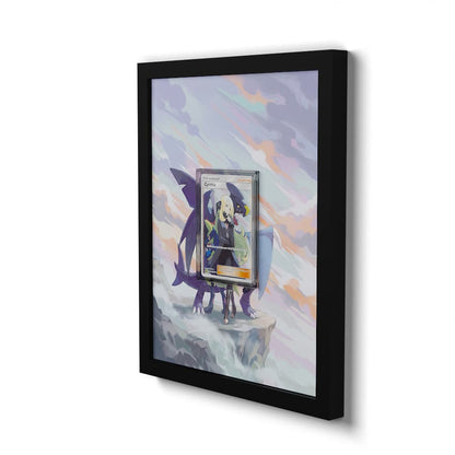 SV82 Cynthia - Extended Artwork Framed Pokemon Card Display