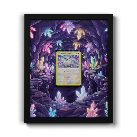 SWSH230 Évoli Radieux - Extended Artwork Framed Pokemon Card Display