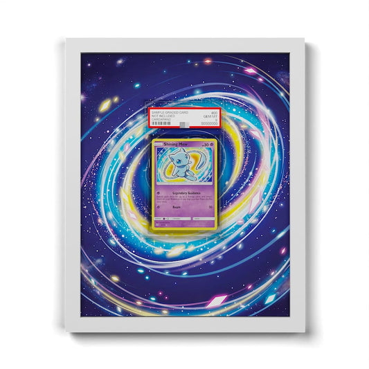 40/73 Mew Brillant - Extended Artwork Framed Pokemon Card Display