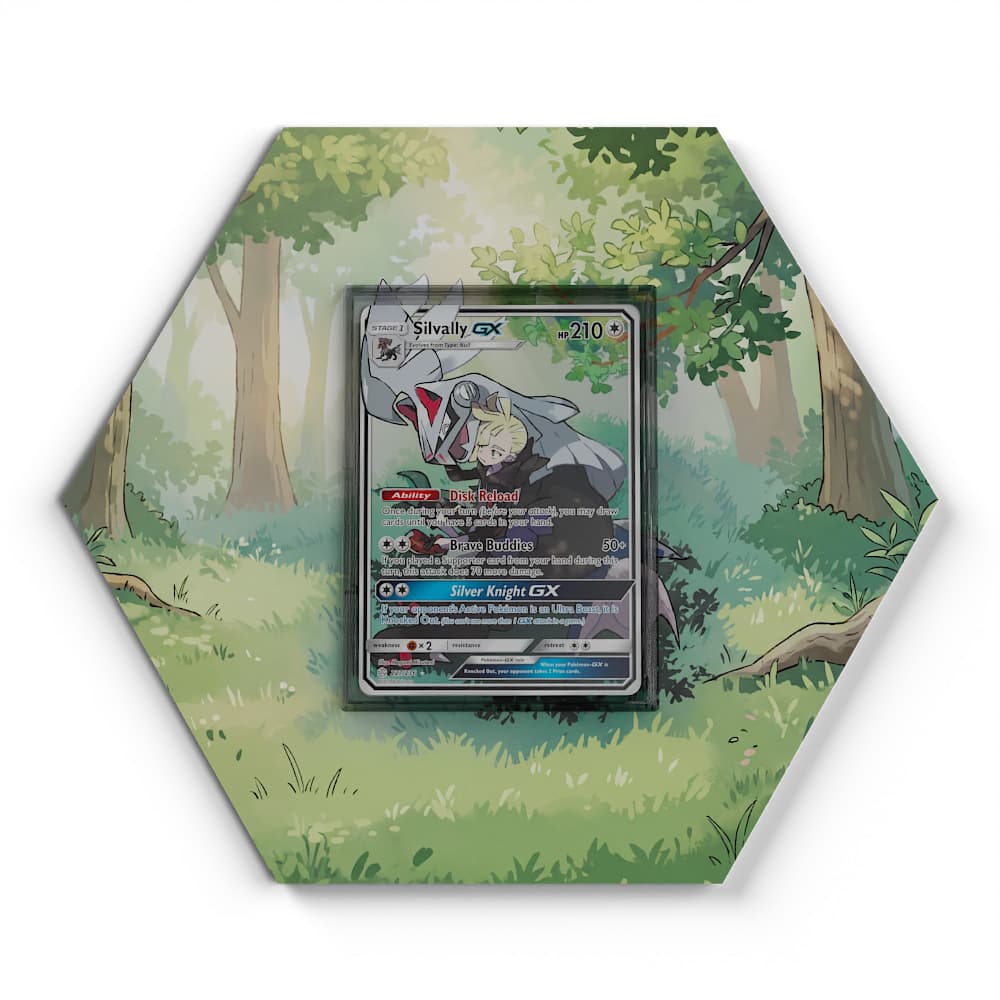 227/236 Silvallié GX - Extended Artwork Pokemon Card Display