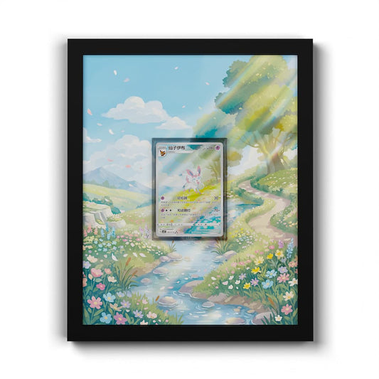 09 Nymphali - Extended Artwork Framed Pokemon Card Display