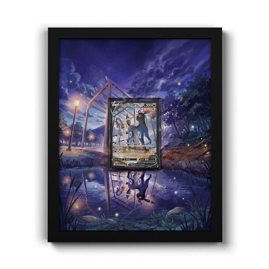 TG22/TG30 Noctali V - Extended Artwork Framed Pokemon Card Display