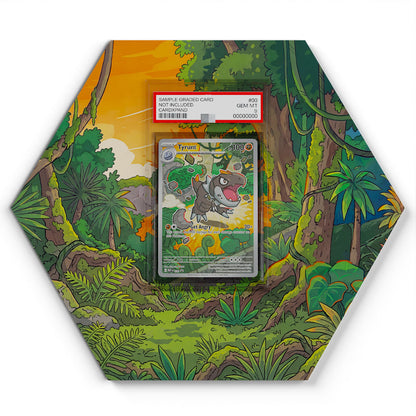 070 Ptyranidur - Extended Artwork Pokemon Card Display
